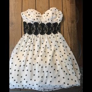 Polka dot cocktail/homecoming dress